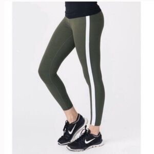 Zyia Active Women’s Luxe High Rise Forest Night Stripe Leggings